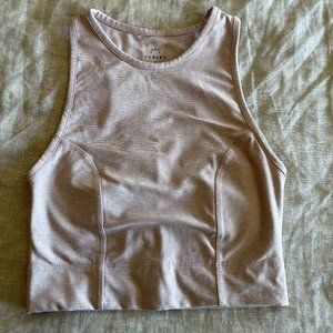 Varley Light Pink Cropped Tank